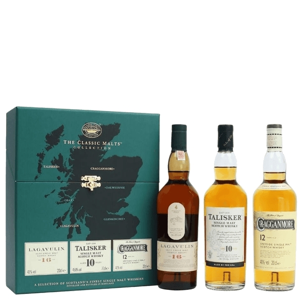 帝亞吉歐 Diageo系列中樣組 Lagavulin，Talisker，Cragganmore 200ML*3