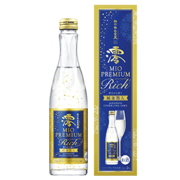 松竹梅白壁藏 澪MIO PREMIUM RICH 限量金箔氣泡清酒(期間限定)300ML