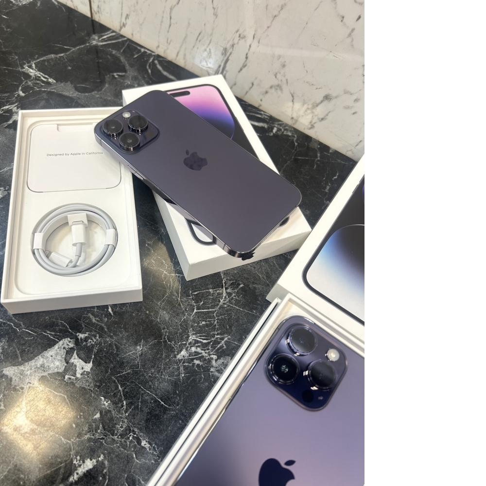 Apple iPhone 14 Pro Max128G紫色台灣公司貨台哥大保固到2024/9/7