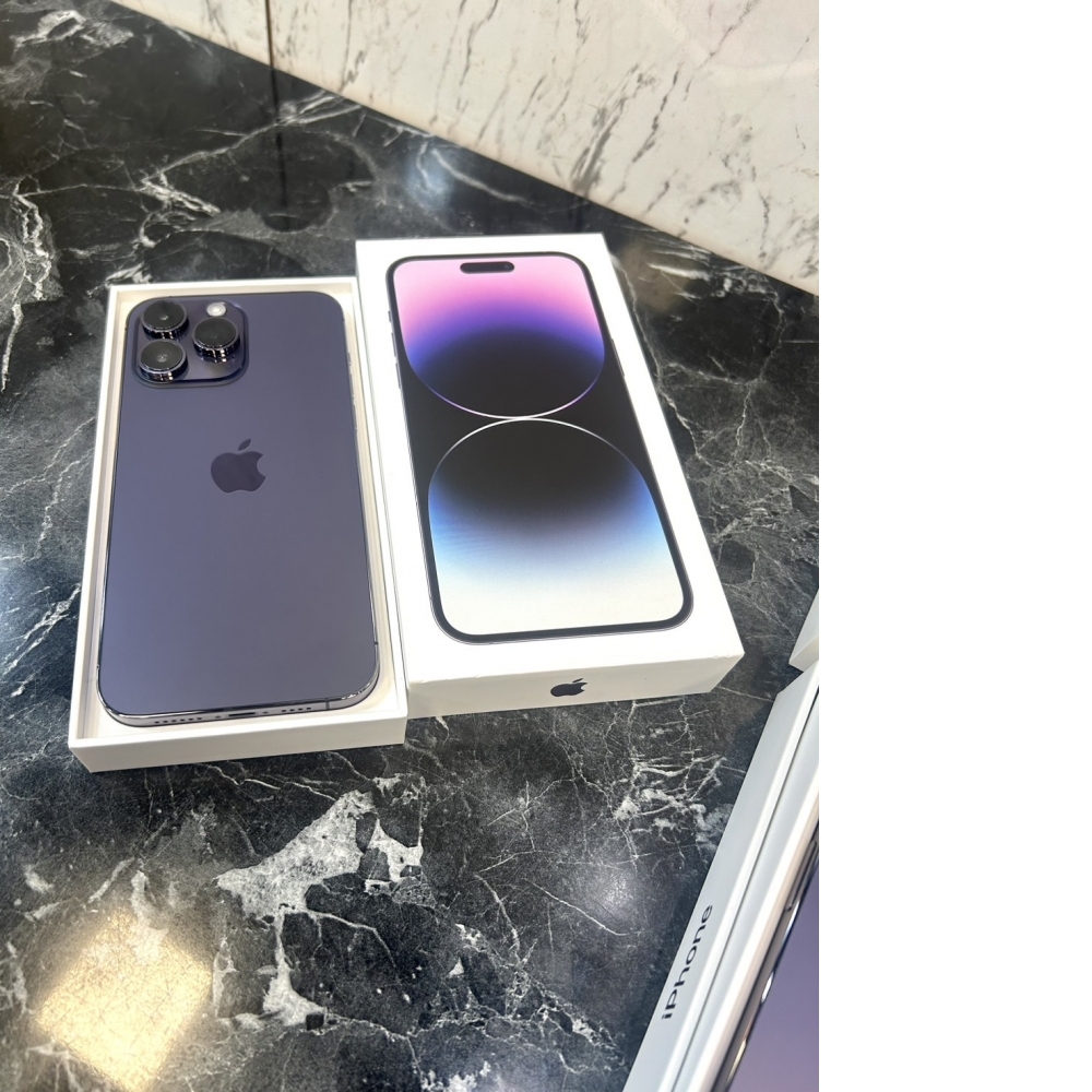 Apple iPhone 14 Pro Max128G紫色台灣公司貨台哥大保固到2024/9/7