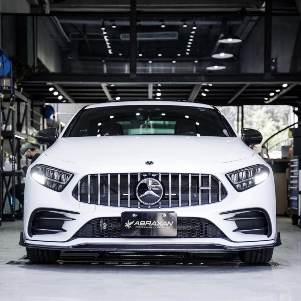 Benz CLS53 車體改色 3M SP240 Satin Frozen Vanilla