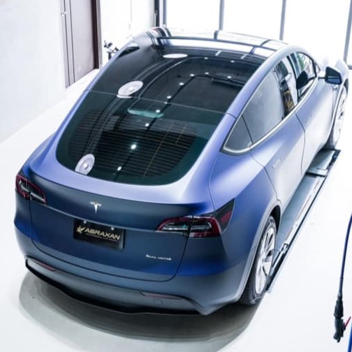 Tesla Model Y 車體改色 3M M27 Matte Indigo