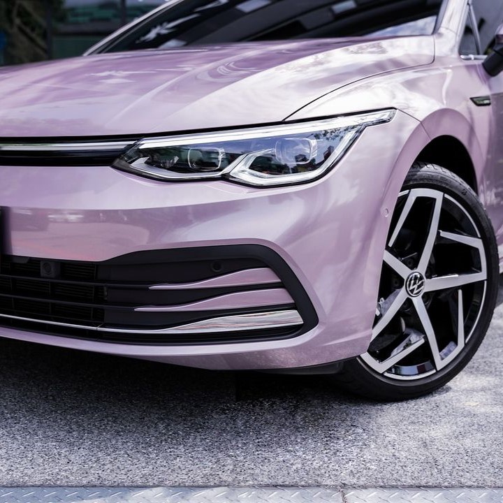 VW Golf 車體改色 AX 冰莓粉