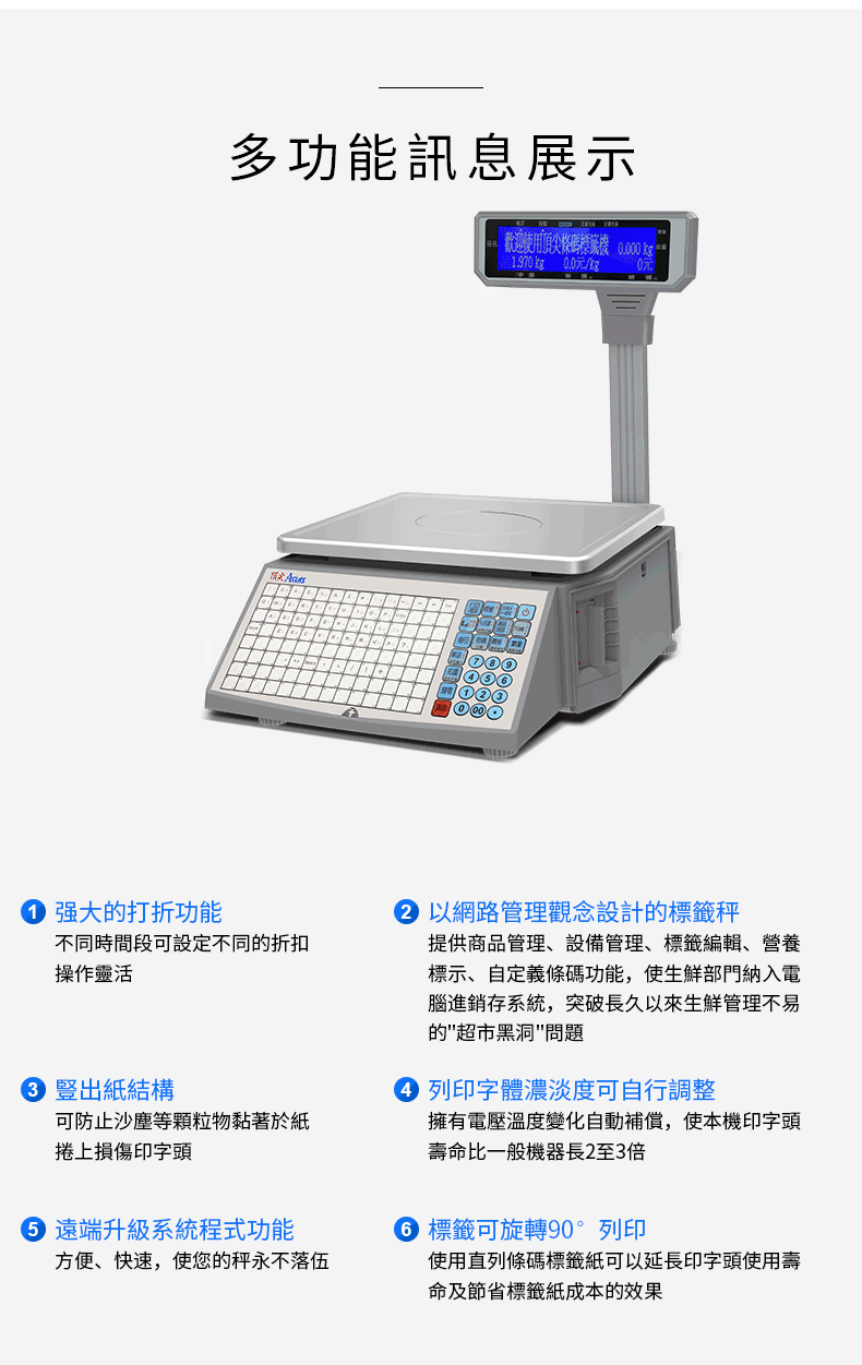 LS2X 條碼標籤電子秤