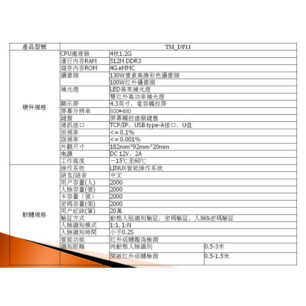 TM_DF11人臉測溫儀