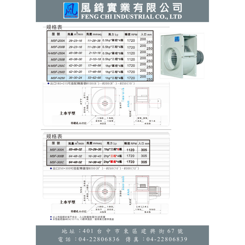 多翼式-MSF型