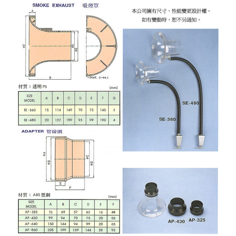 吸煙罩系列