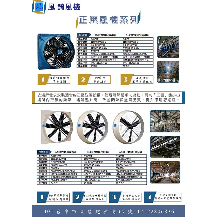 54吋七葉通風扇系列