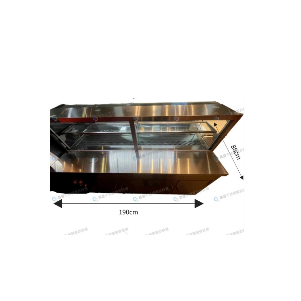斜玻璃保溫便當櫥櫃/櫥櫃