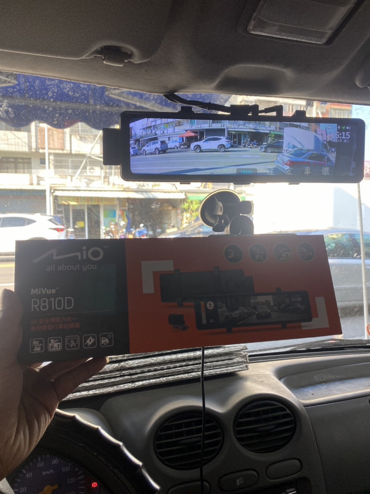 Mio MiVue R810D 前4K 後1080P Sony感光元件 GPS 前後雙鏡 後視鏡型 行車記錄器 三年保固