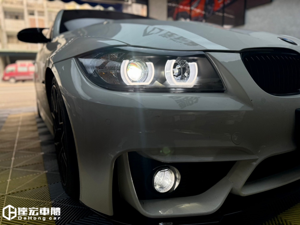 E90 E91 類新款 雙U導光 黑框 魚眼 大燈 HID版 無轉向 專用 直上