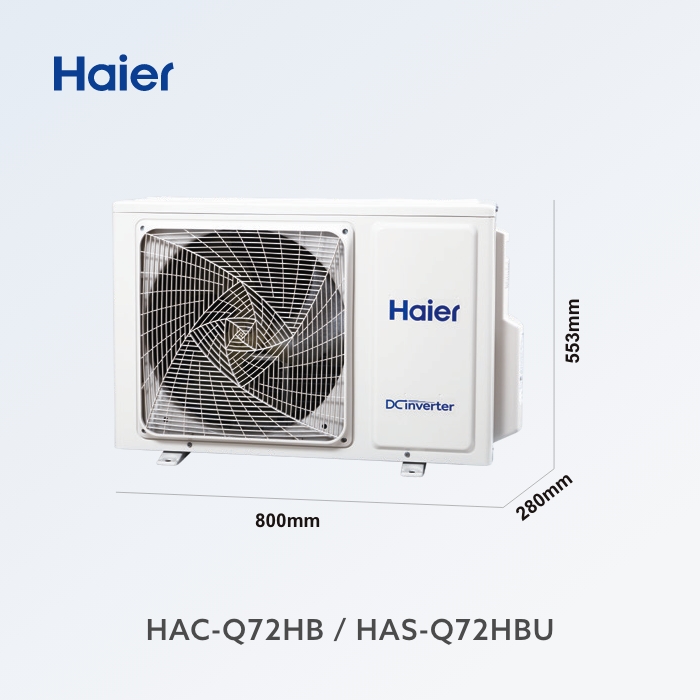 Haier 海爾 8~12坪 R32 頂級變頻分離式冷暖