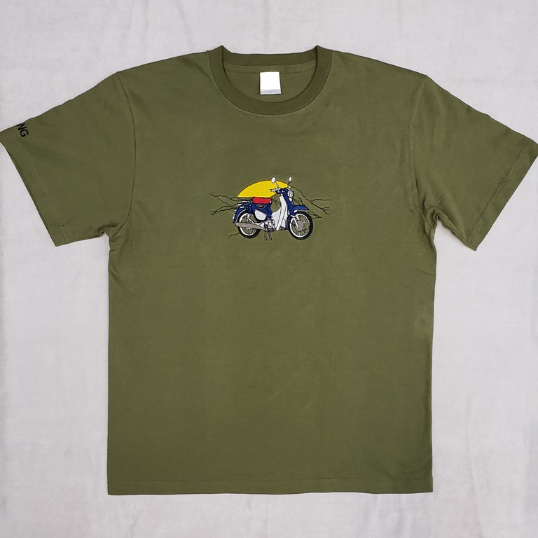 Honda Super Cub C125刺繡彩印T-Shirt