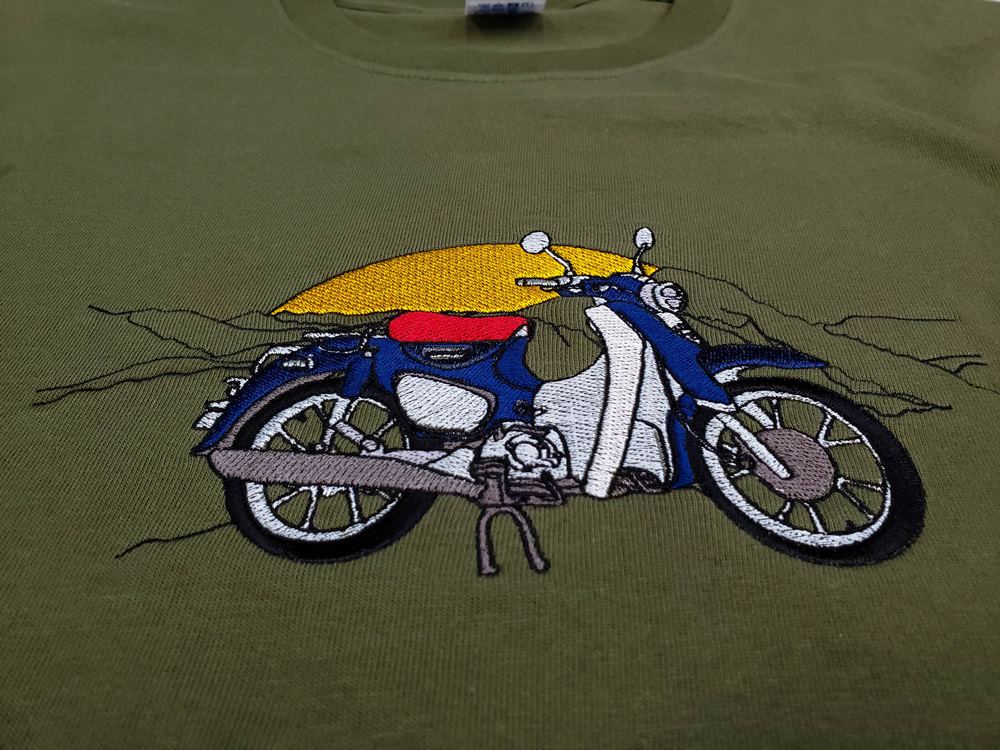 Honda Super Cub C125刺繡彩印T-Shirt