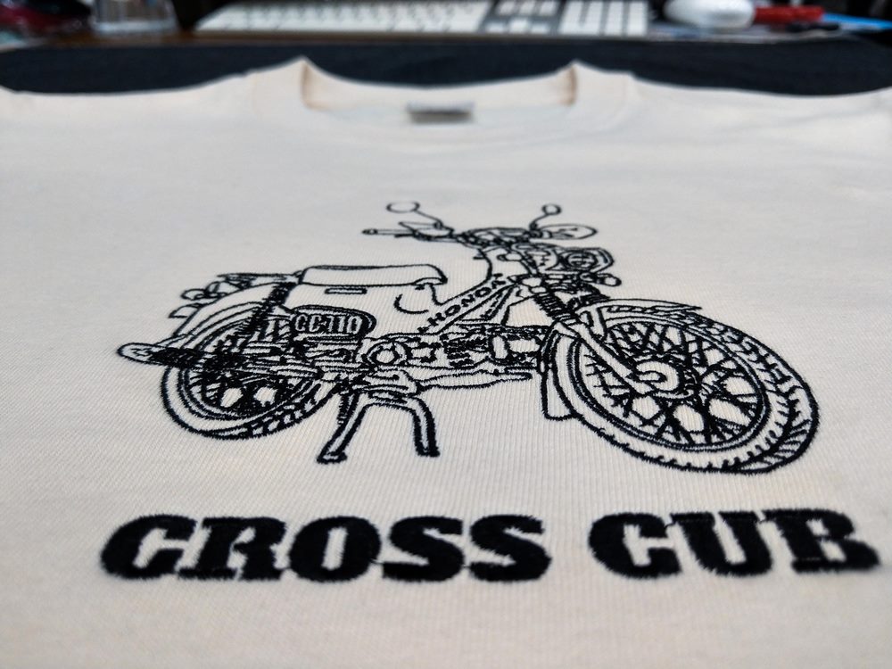 HONDA CROSS CUB110刺繡T-Shirt