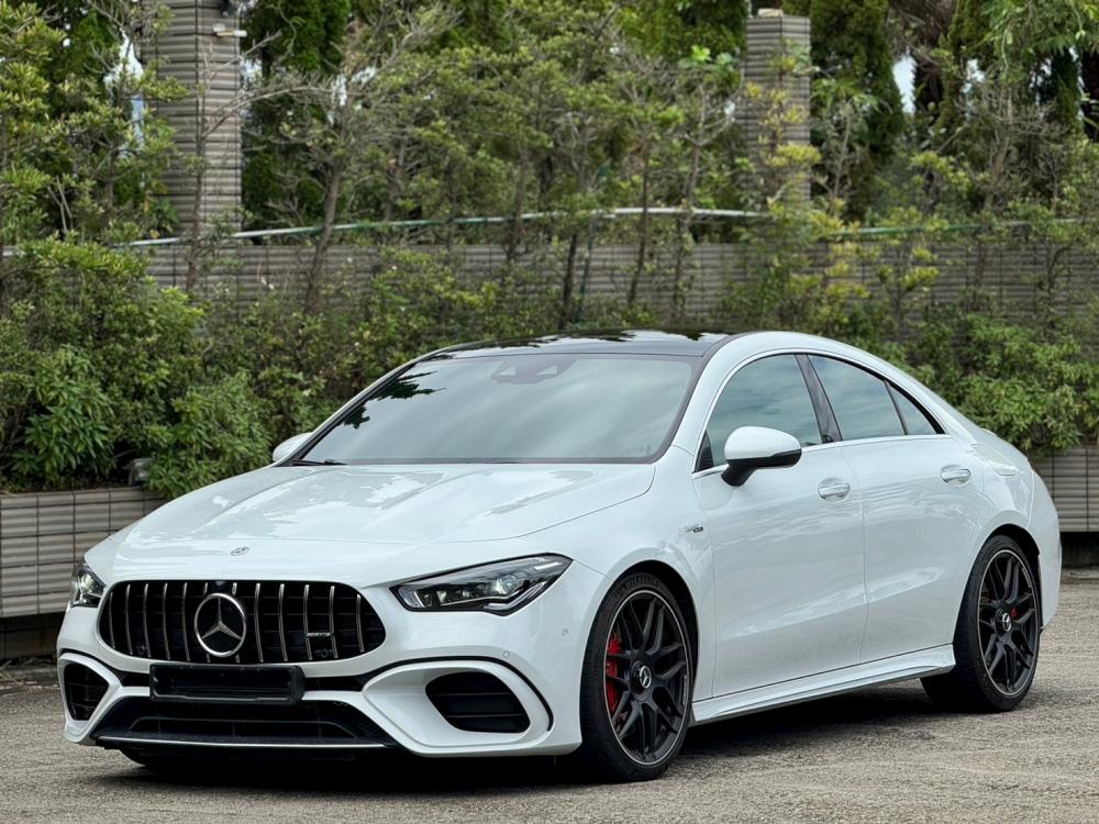 獵跑2022 AMG CLA45_S頂配23P跟車賽車椅跑排電懸按鍵滿 跑2.8萬