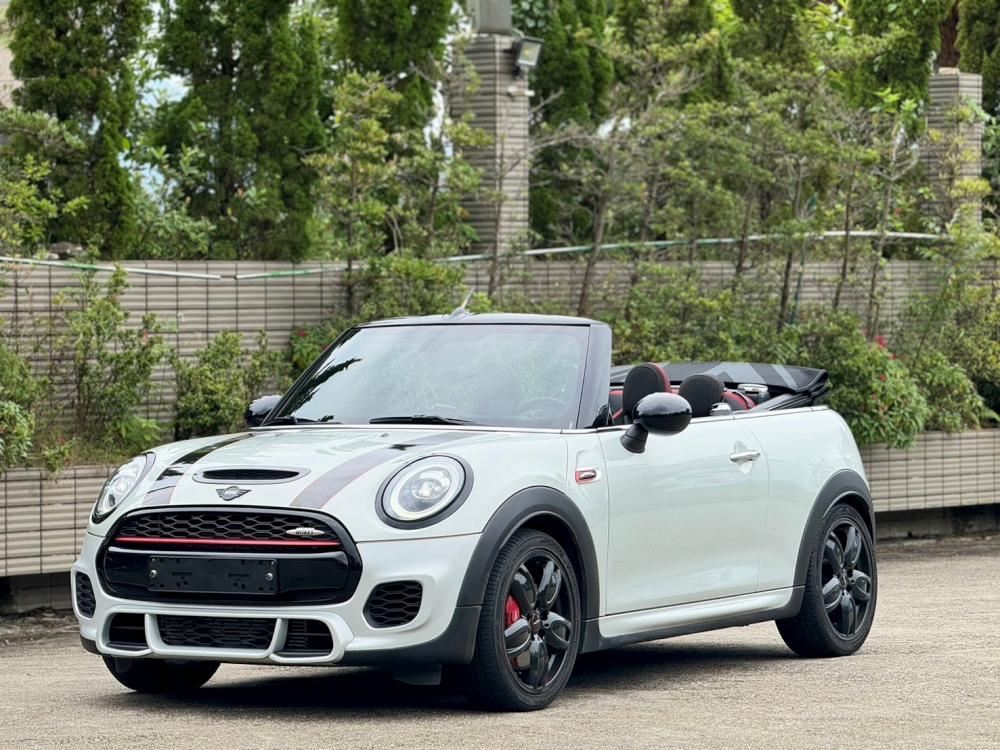 獨領風騷2018 MINI Cabrio JCW國旗敞蓬賽車椅HUD黑化HK音響 跑3.2