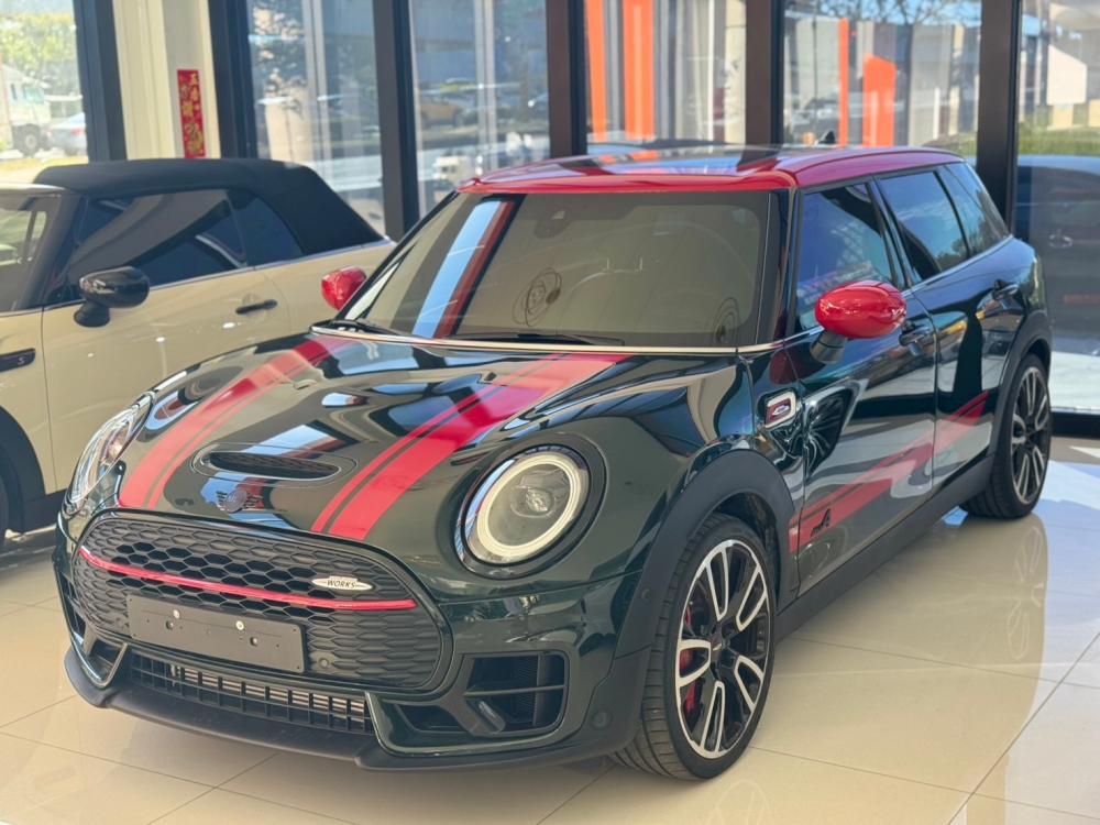 創新2023 MINI CLUBMAN JCW墨綠漆ACC跟車HK環繞全景黑化件紅色拉線