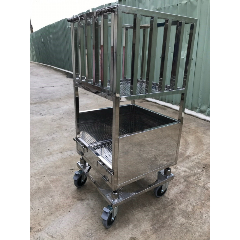 Stainless Steel Cart for Cleanrooms