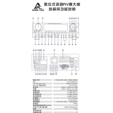 【泉聲音響】㊣台灣製造 專業演唱級 ABC A8 A-8 高傳真數位迴音擴大機台灣設計製造380瓦大功率