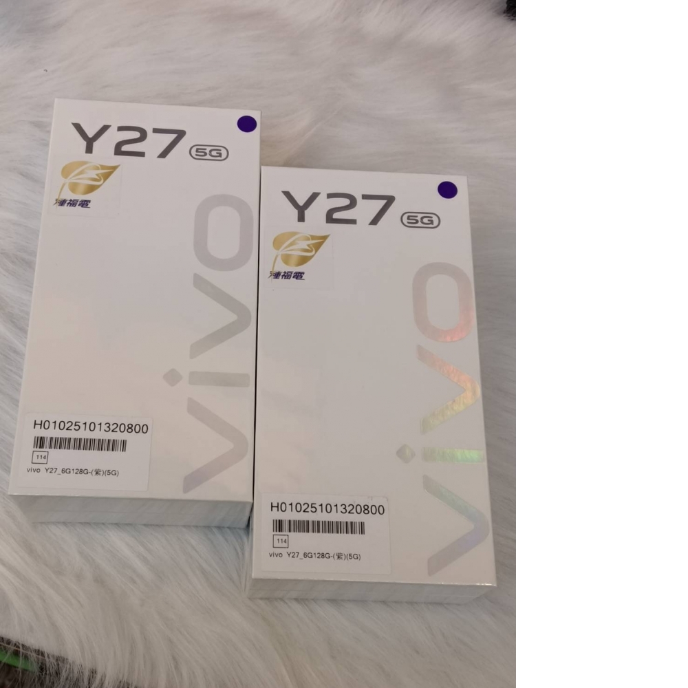 《台南市可面交》新品 VIVO Y27 128G 黑色/紫色 全新未拆