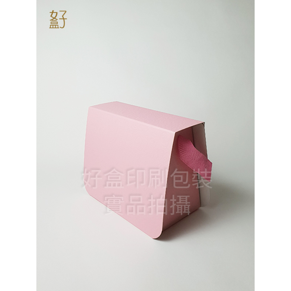 【出清品】手提盒/13.5X7.5X10.5公分/粉紅玫瑰紋版/手工香皂禮盒/現貨供應