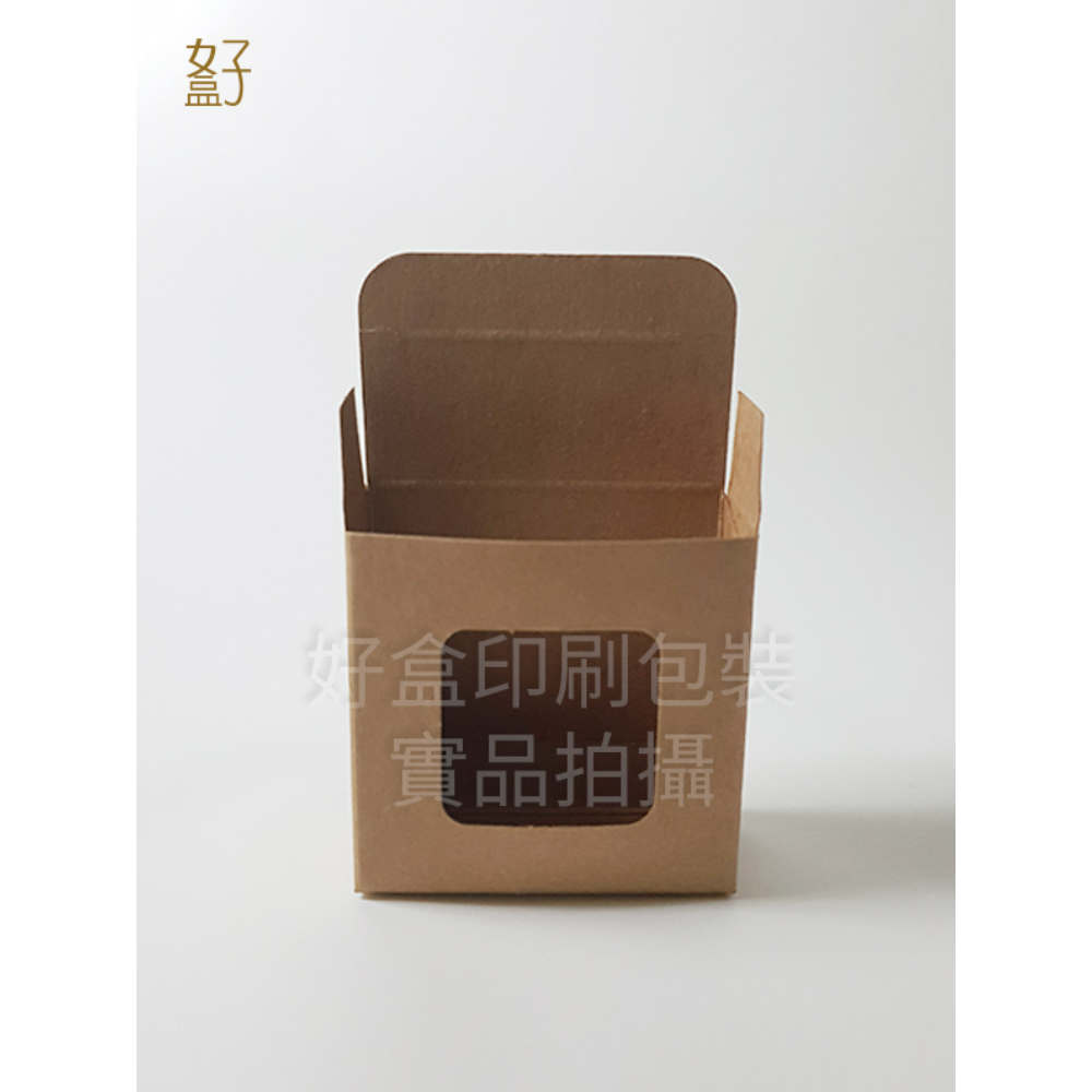 牛皮紙盒/70X30X70MM/手工皂盒7號(牛皮盒方形窗)/現貨供應