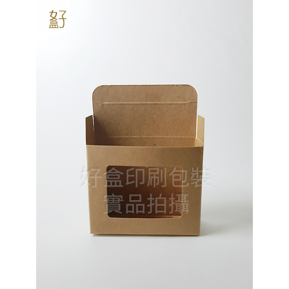 牛皮紙盒/86X30X71MM/手工皂盒9號(牛皮盒方形窗)/現貨供應