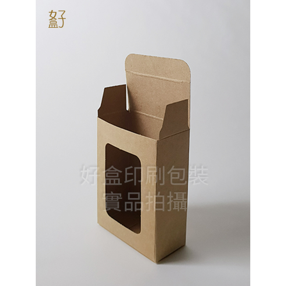 牛皮紙盒/80X30X60MM/手工皂盒8號(牛皮盒方形窗)/現貨供應