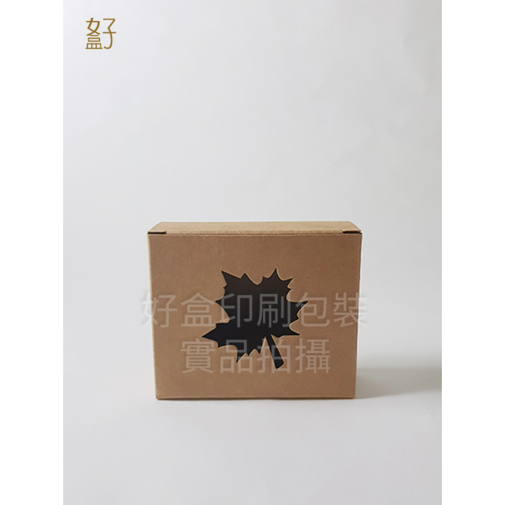 牛皮紙盒/86X30X71MM/手工皂盒9號(牛皮盒-楓葉窗)/現貨供應