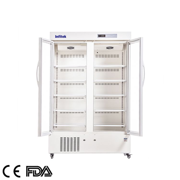 2-8 ℃ Double Door Laboratory Refrigerator, PR5-1000