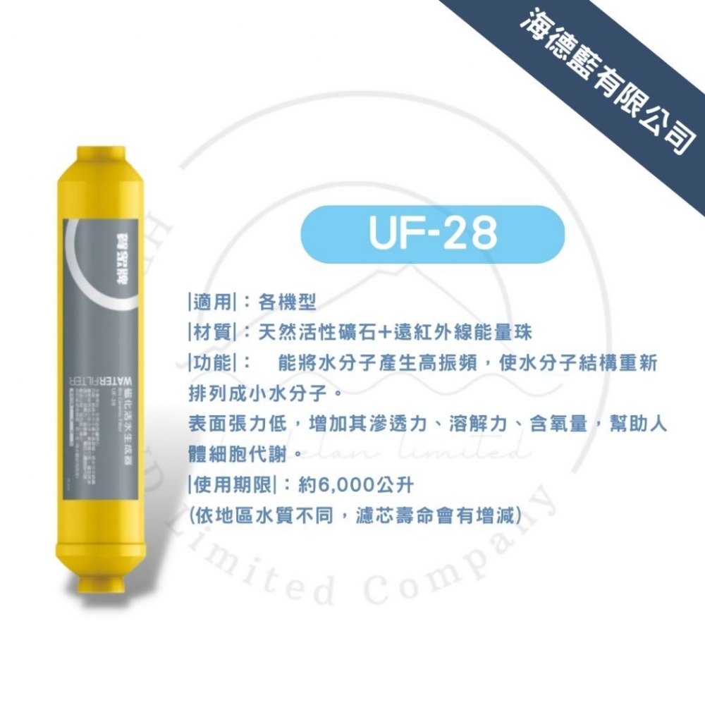 【賀眾牌】UF-28濾芯,磁化生成器