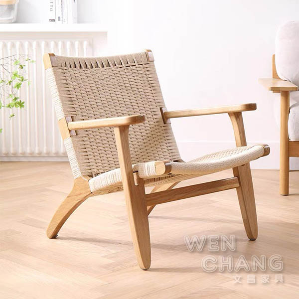 Hans J Wegner CH25 Easy Chair 划槳椅 咖啡廳小沙發 繩編小沙發 複刻版 