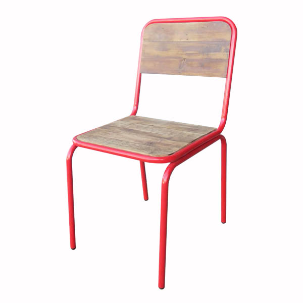 工業風學生椅 colorful student chair 烤漆榆木