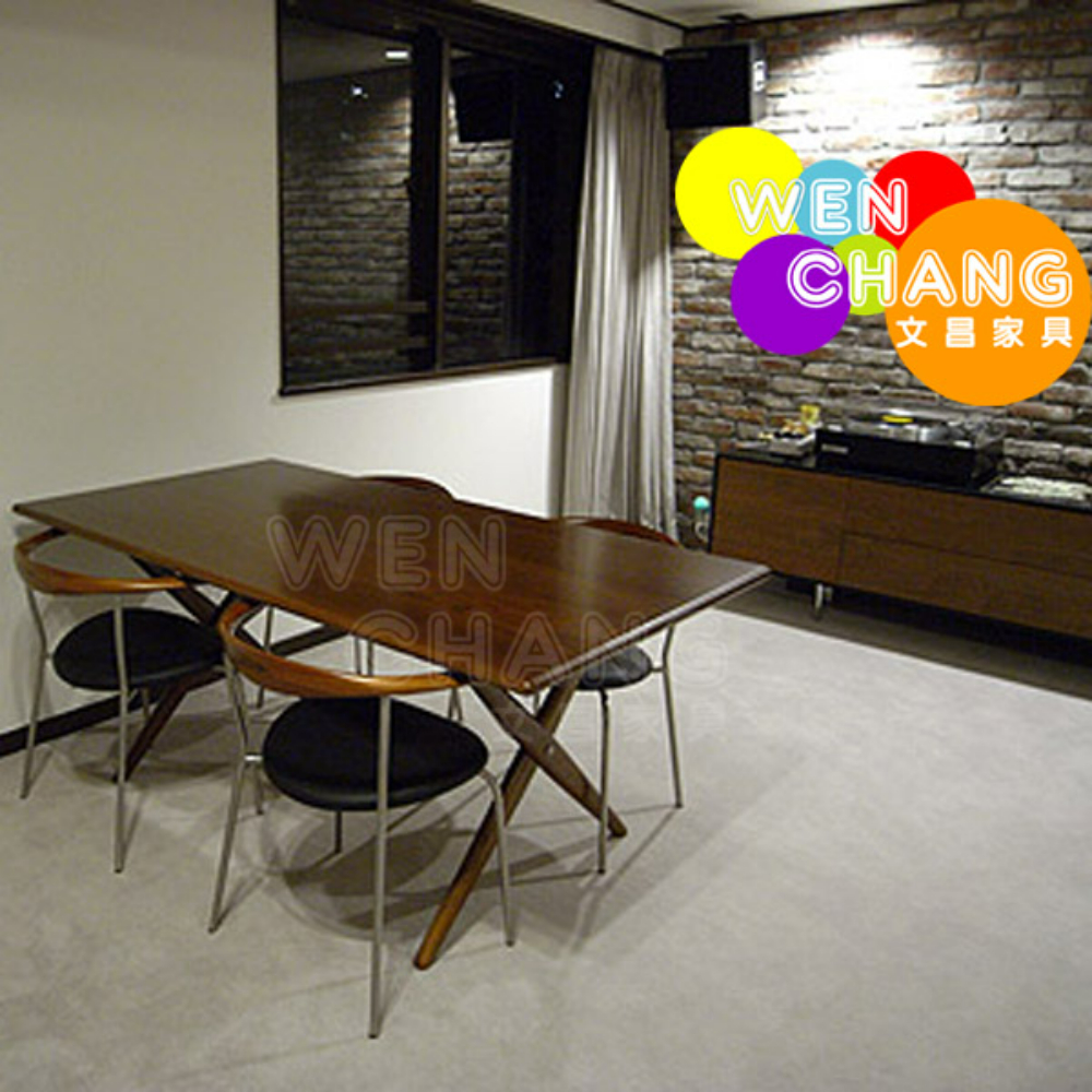 Hans.J.Wegner 1955年設計 PP85 Cross Legged Dining Table 交叉腳餐桌 複刻版 