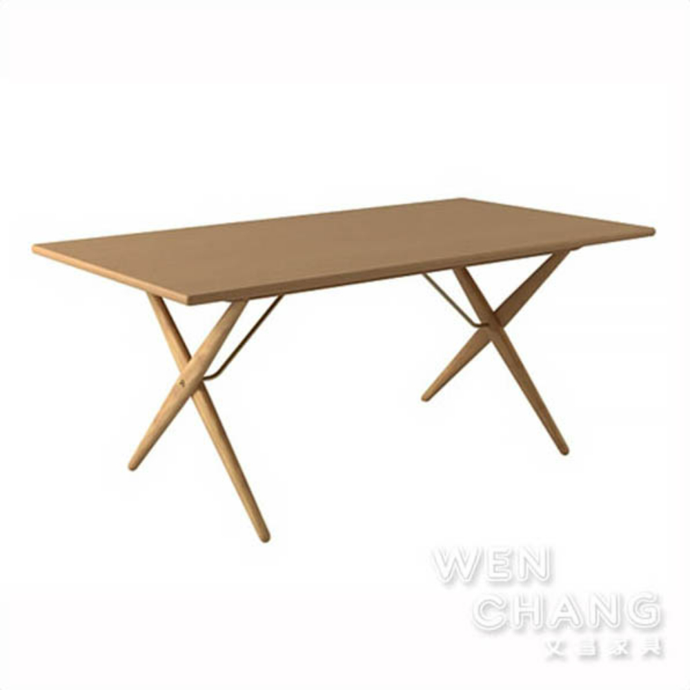 Hans.J.Wegner 1955年設計 PP85 Cross Legged Dining Table 交叉腳餐桌 複刻版 