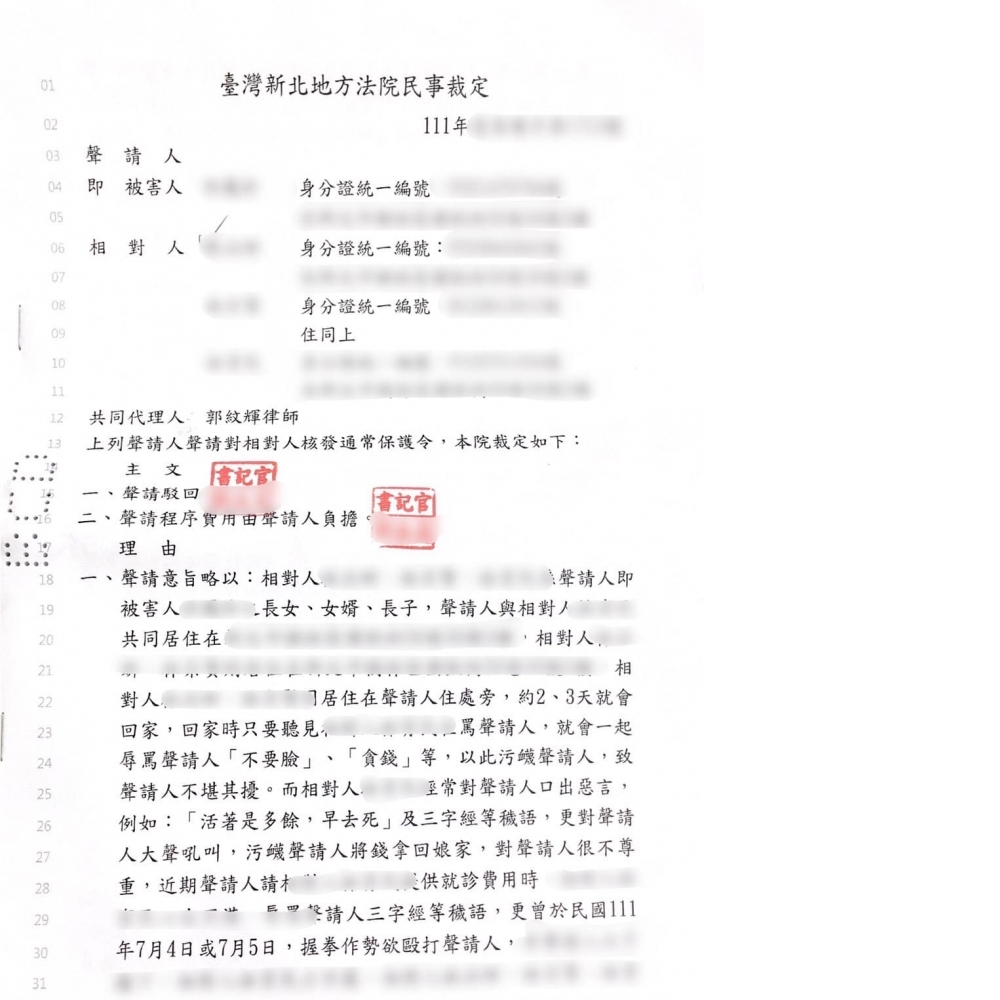 獲!! 通常保護令 勝訴裁定！基隆律師/刑事律師/辯護律師/基隆女律師/七堵律師