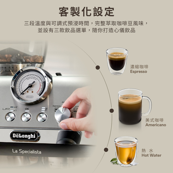 DeLonghi  半自動咖啡機