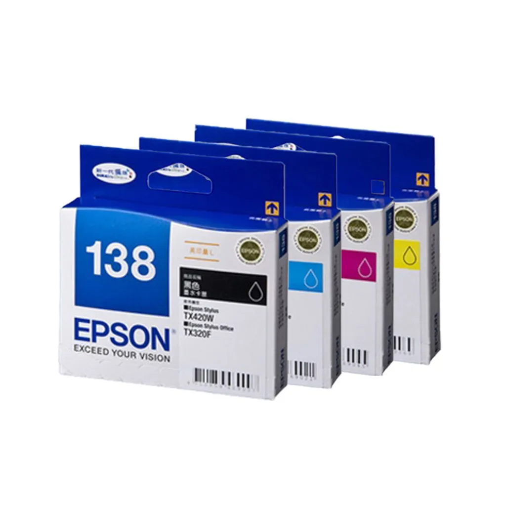 EPSON 138 原廠高容量黑彩墨水匣