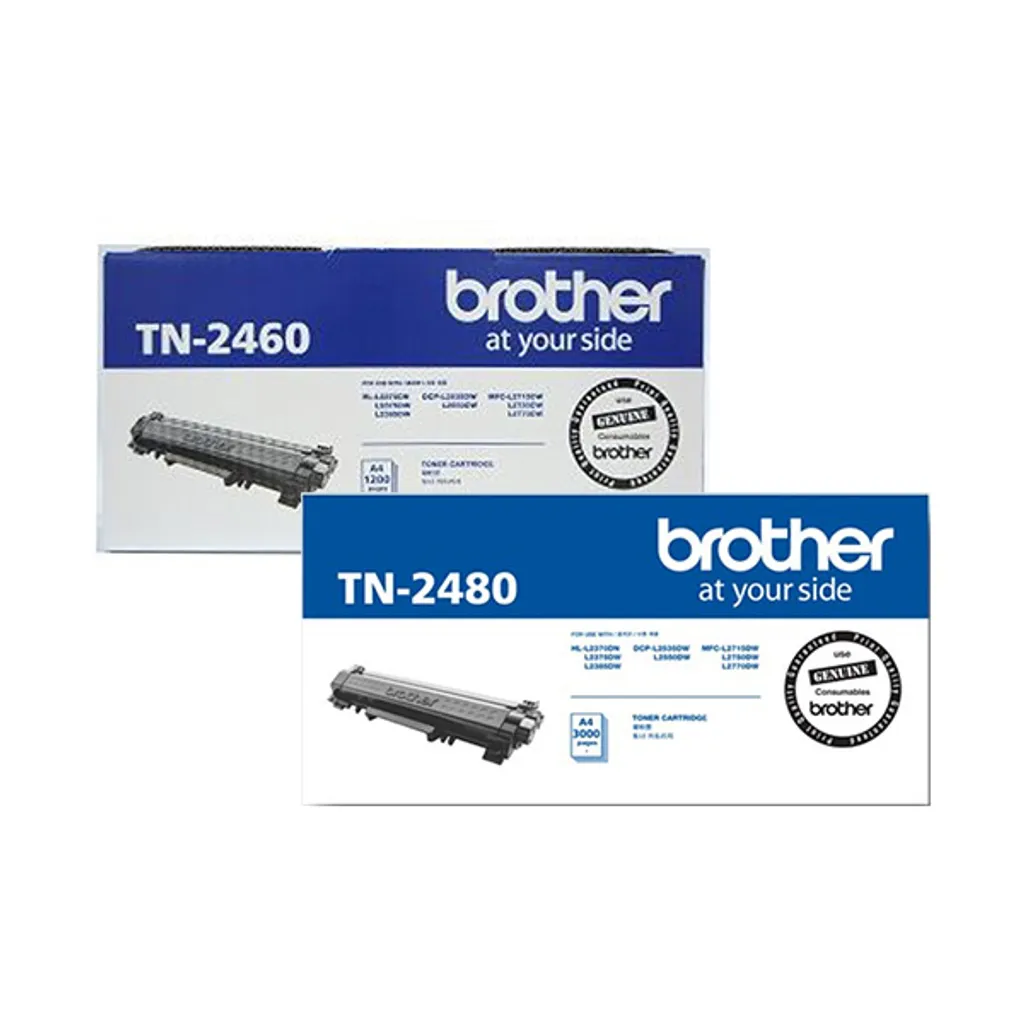 Brother TN-2460｜TN-2480 原廠黑色碳粉匣