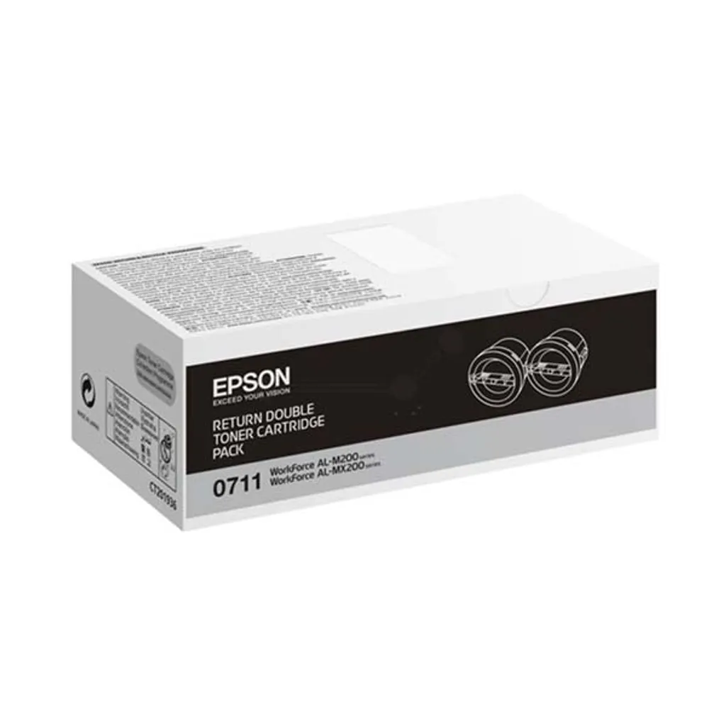 EPSON S050711 原廠黑色碳粉匣雙包裝