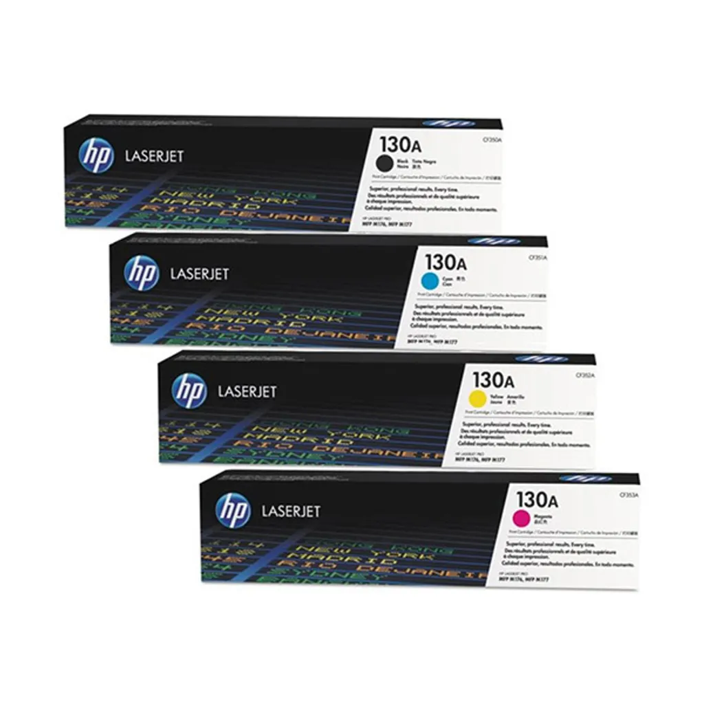 HP 130A 黑色原廠 LaserJet 碳粉匣 (CF350A｜CF351A｜CF352A｜CF353A)