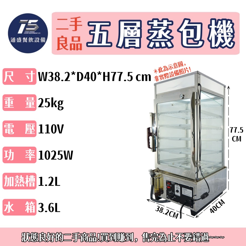 [二手整新良品]五層蒸包機 蒸包爐 110V 自動溫度調節