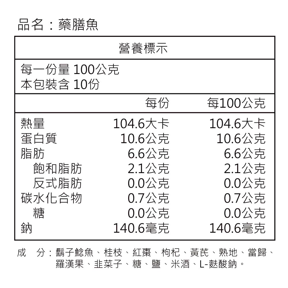 藥膳魚