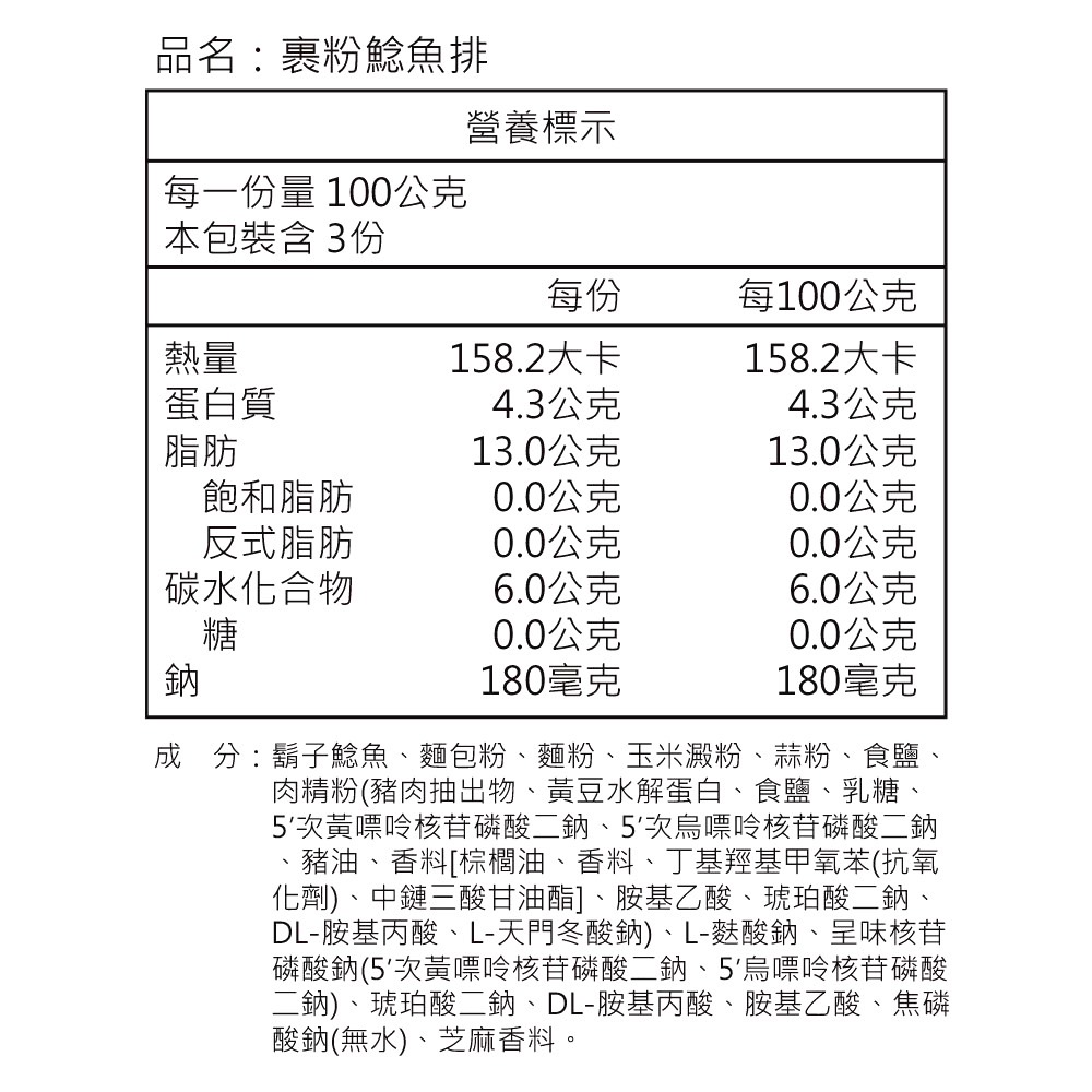 手工裹粉鯰魚排