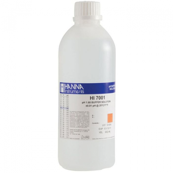 HI7001L pH 1.68標準液 (500 mL) - 精確pH校正的必備工具