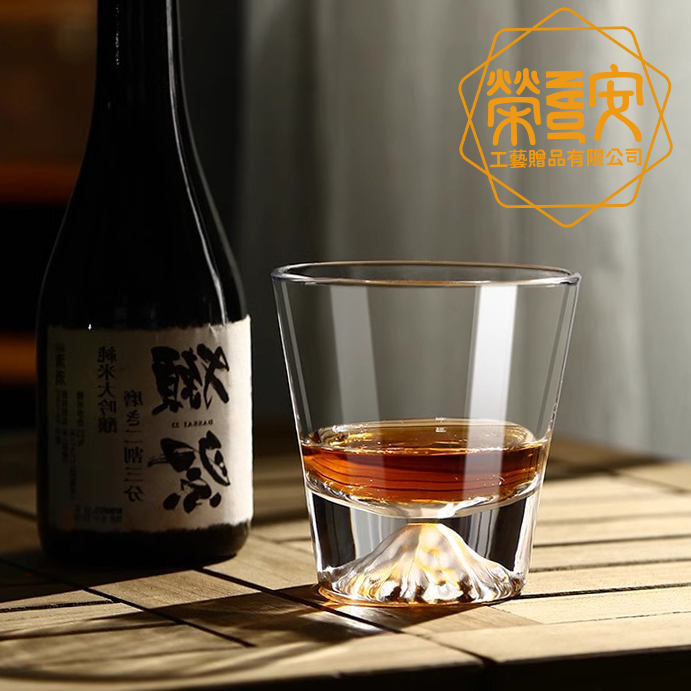 【LOGO訂製｜上字】富士山觀山杯｜質感威士忌玻璃杯