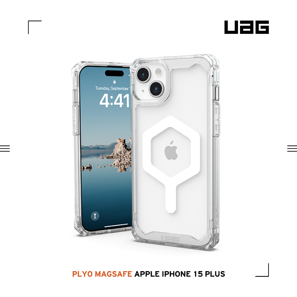 極透明-UAG (磁吸)耐衝擊殼-i15Plus (6.)