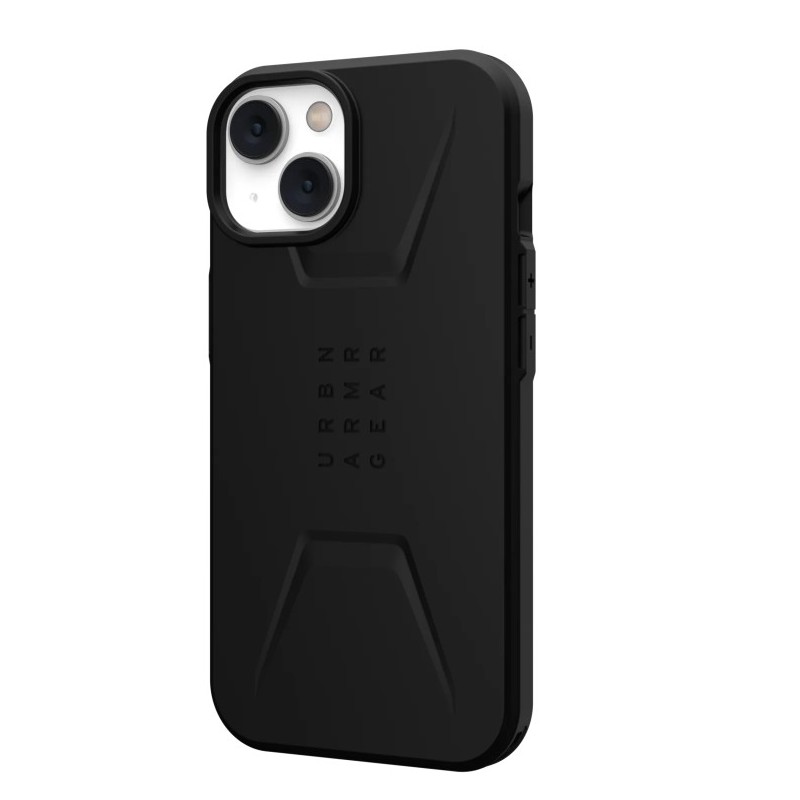 黑-UAG 兼容磁吸耐衝擊簡約保護殼 iPhone 14+