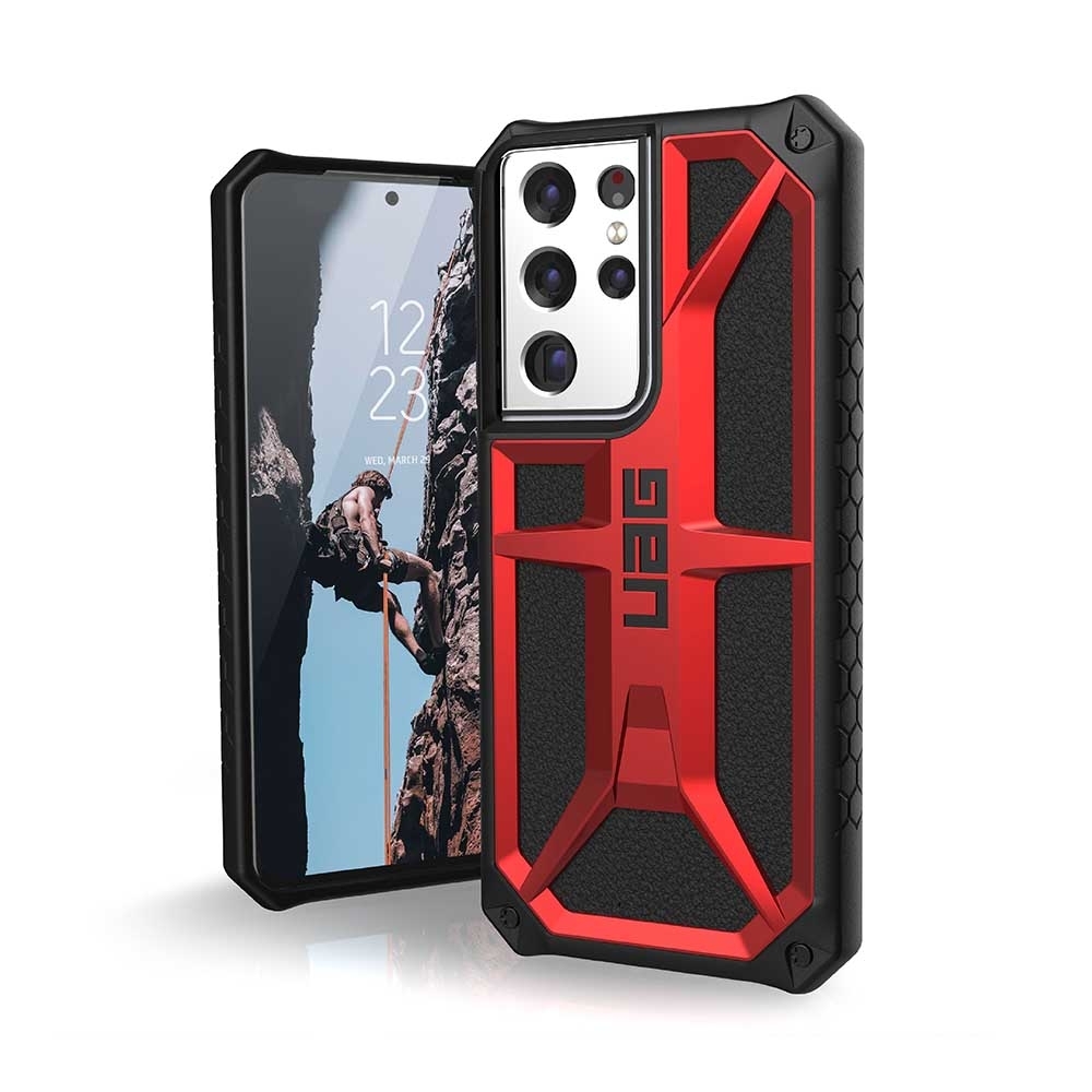 紅金-UAG Samsung S21 Ultra 頂級版耐衝擊保護殼